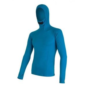 Pánske triko s kapucňou Sensor MERINO DOUBLE FACE modré 16200085 L